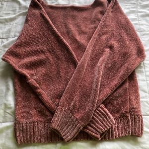 Mauve Pink Cropped Sweater
